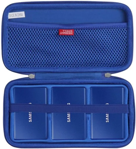 Vista 8 de Hermitshell Funda rígida de viaje para Samsung T7 / T7 Touch SSD portátil de 1 TB 2 TB 500 GB USB 3.2 unidad externa de estado sólido