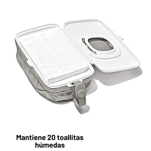 Vista 5 de Dispensador de Toallitas OXO Tot On-The-Go con Bolso para Pañales, Gris