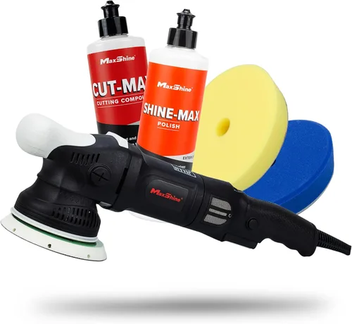 Vista 14 de Maxshine MB15 Pro Pulidora Sin Escobillas DA Lanzamiento de 15mm, Placa de 5”, Motor de 1200W, 6 Velocidades, Rosca de 5/16”-24 Herramienta