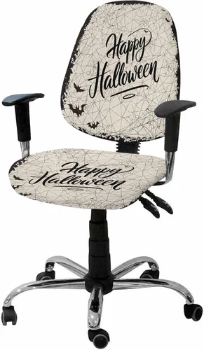 Vista 8 de Fundas elásticas para silla de oficina con árbol de otoño naranja, 2 piezas, suave y decorativo, protector para silla de escritorio de computadora