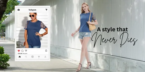 Vista 4 de Decual Camisetas de algodón con estampado de leopardo para mujer, camisetas básicas casuales