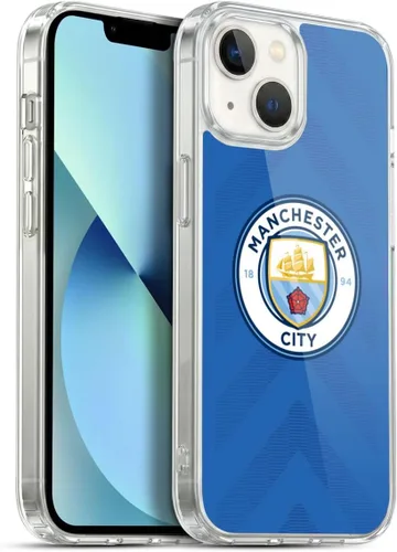 Vista 155 de Head Case Designs Funda de gel con licencia oficial del Manchester City Man City FC Away 2022/23 [protección de grado militar] compatible con Apple