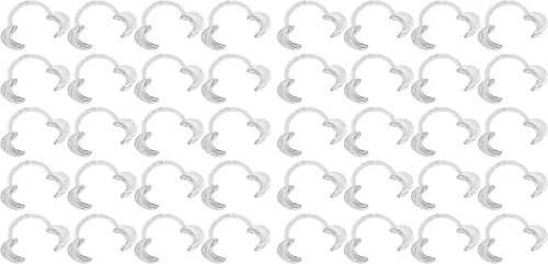 Vista 8 de EZGO 20 piezas (tamaño L) para blanquear los dientes en forma de C, abridor de boca dental desechable, retractor de mejillas de labios dentales