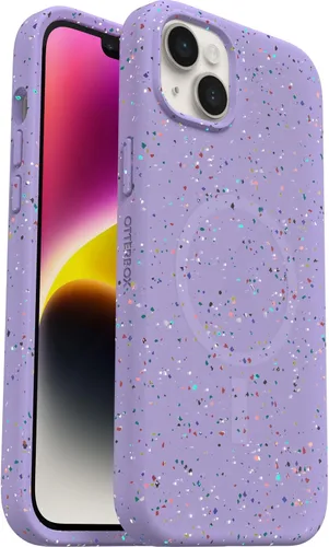 Vista 6 de OtterBox Funda para iPhone 14 Plus Serie Sostenible con MagSafe - Noche de Carnaval (Negro), a Prueba de Golpes, Resistente a las Caídas