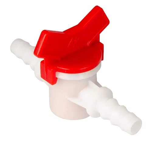 Vista 3 de Feelers Válvula de interruptor de riego por goteo, válvula de bola de identificación de manguera de púas de 1 pulgada para mangueras de riego por