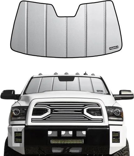Vista 14 de Parasol para parabrisas Ram 2500/3500/4500/5500 2019-2025 con sensor de 5 pulgadas de ancho para ventana delantera, protección