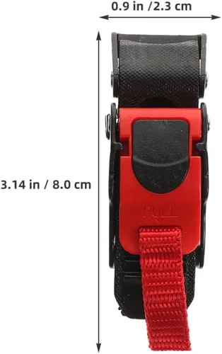 Vista 2 de 4pcs Motorcycle Helmet Chin Strap Buckle Replacement Kit with Metal Lock Buckles, Easy-pull Quick Release Clips for Universal Electric Motorcycle