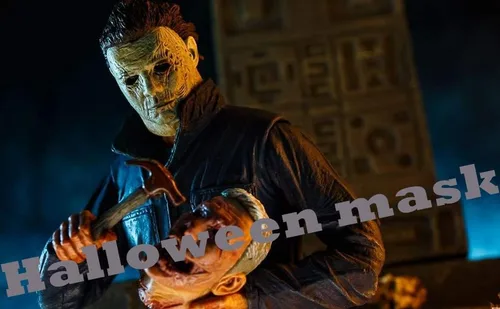 Vista 7 de Halloween Original Michael Myers Mask Masquerade Dressing Up Cosplay Masquerade Costume For Party