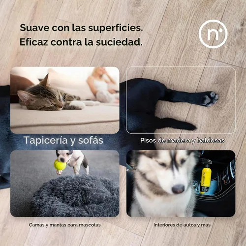Vista 4 de Nonaste Spray enzimático eliminador de manchas y olores para mascotas