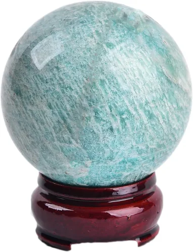 Vista 16 de JIC Gem Piedra Natural de Jaspe Africano Cristal de Curación Esfera Adivinación Bola de Piedra Preciosa, Feng Shui Reiki Aura Decoración