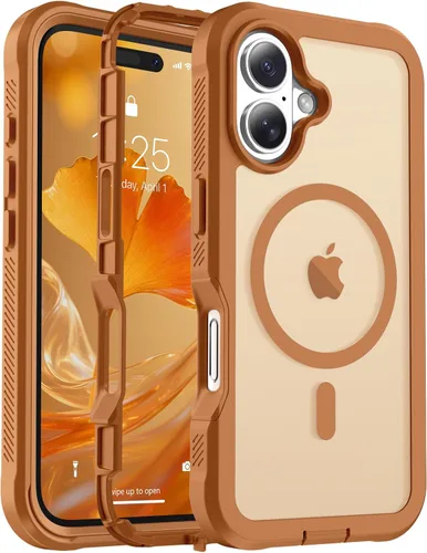 Vista 18 de jaroco - Funda magnética compatible con MagSafe para iPhone 11 de 6.1 pulgadas; protección de grado militar contra caídas, de doble capa