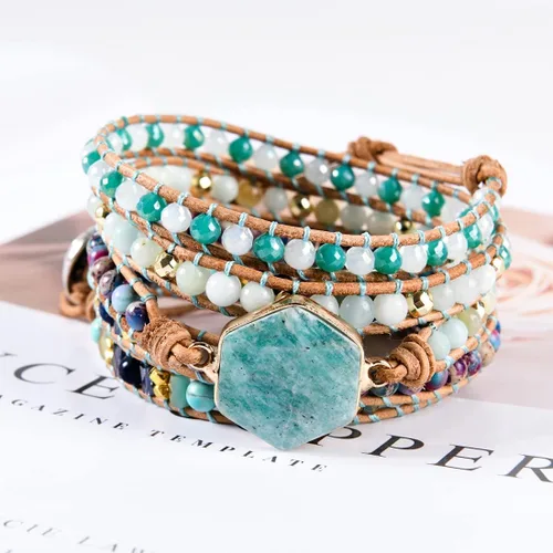 Vista 2 de YGLINE - Impresionante colección de pulseras de cuero hechas a mano