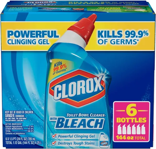 Vista 17 de Clorox Limpiador de inodoro con blanqueador, limpiador de lluvia, 24 onzas