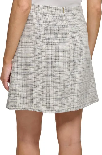 Vista 4 de Tommy Hilfiger Minifalda cruzada a cuadros para mujer