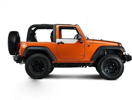 Vista 3 de Adhesivo de Parachoques Estrella Hooke Road para Cuerpo de Camiones, Coches, Decoración para Jeep Wrangler YJ TJ JK JL, Gladiator, Tundra, Tacoma