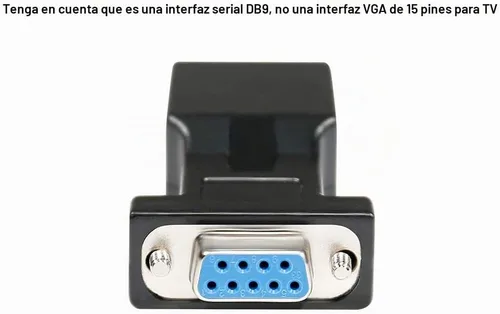 Vista 4 de DTECH Adaptador serie DB9 a RJ45 RS232 hembra a RJ-45 Convertidor Ethernet hembra compatible con dispositivos estándar RS-232 de 9 pines