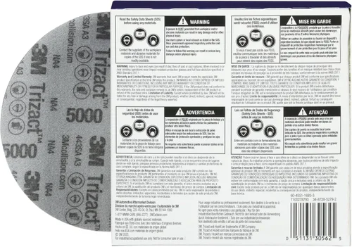 Vista 10 de Trizact 3M Trizact Hookit - Disco de espuma, 30562, 5 pulgadas, 5000