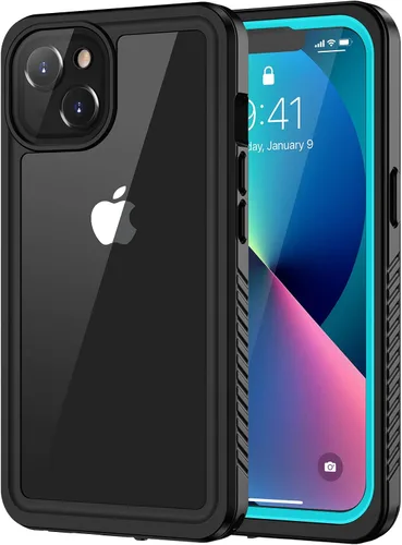 Vista 11 de Lanhiem Funda para iPhone 13, impermeable IP68, a prueba de polvo, a prueba de golpes, con protector de pantalla integrado, cubierta frontal