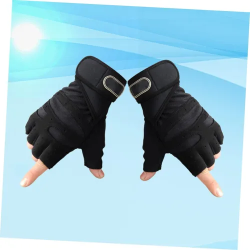 Vista 8 de BESPORTBLE 1 par de guantes deportivos para hombre, guantes de entrenamiento al aire libre, guantes de mano para hombres guantes de entrenamiento