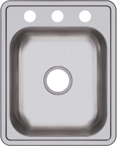 Vista 12 de Elkay D11515 Dayton Fregadero de Cocina de Acero Inoxidable de 15" con Instalación Empotrada de Una Sola Cubeta - 1 Orificio para Grifo