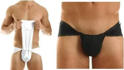 Vista 4 de AnNafi Langot - Ropa interior tradicional india Langoti para hombre, ropa interior de algodón para hombre, ropa interior negra y crema