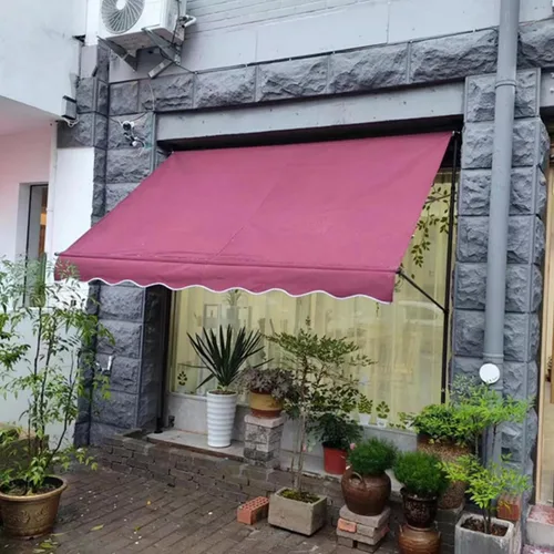 Vista 8 de SHOGUM toldo retráctil para patio exterior, toldos de patio para sombra y lluvia, toldo retráctil manual para patio, toldos portátiles de 6.56 pies