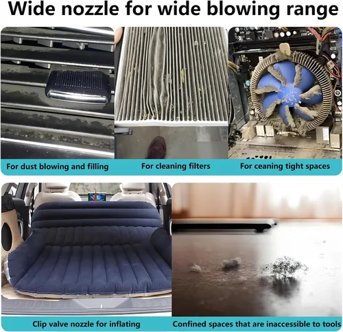 Vista 5 de Mini soplador para batería Makita de 18 V, plumero de aire inalámbrico sin escobillas de 140000 RPM, sopladores eléctricos de hojas para limpieza