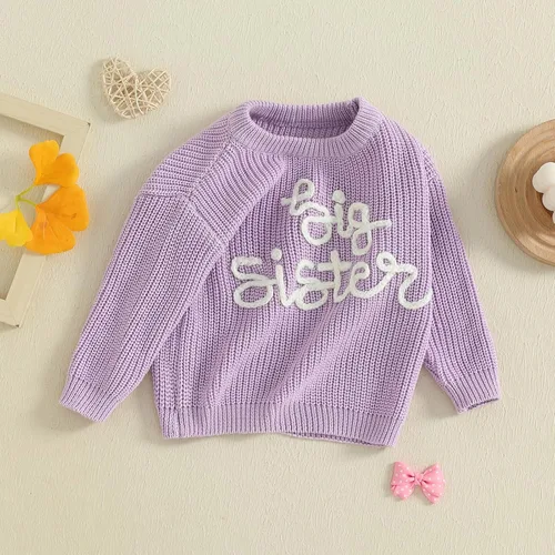Vista 81 de VISGOGO Suéter a juego para hermanitas grandes y pequeñas, ropa de una sola pieza