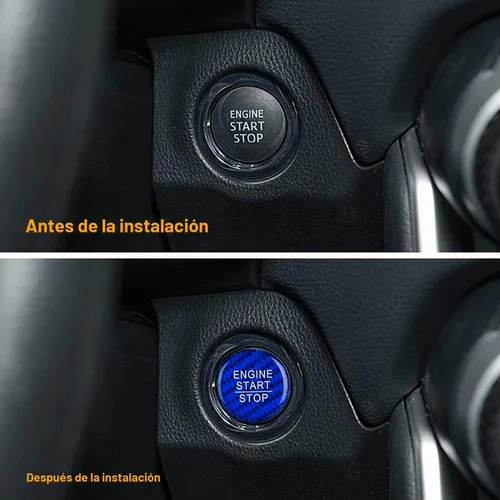 Vista 6 de ramuel Cubierta del botón de arranque del motor para Toyota 86 RAV4 (azul)