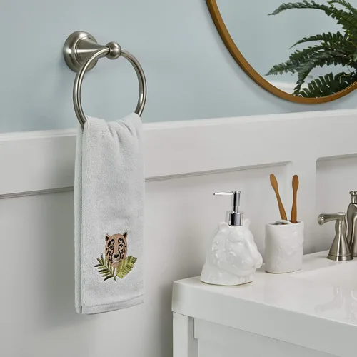 Vista 8 de SKL Home Vern Yip Jungle Cats - Porta cepillos de dientes, color blanco