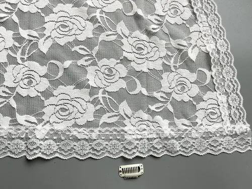 Vista 5 de Grettytling Lace Mantilla Veil Soft and comfortable 7 Colors Spanish Style Rose Lace Veil Head Covering D