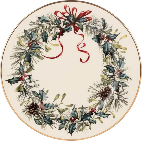 Vista 13 de Lenox 6122055 Winter Greetings - Juego de vajilla de 12 piezas, rojo y verde, Navidad, alojamiento de vacaciones, servicio para 4 personas