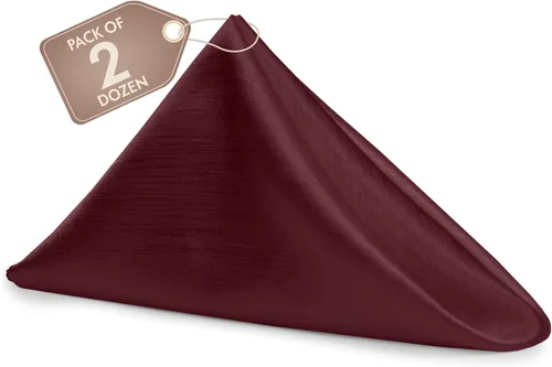 Vista 169 de Ultimate Textile -1 docena - Reversible Shantung Satin - Majestic - Servilletas de tela Majestic de 17 x 17 pulgadas color azul pizarra