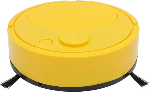 Vista 5 de Robot Aspirador Multifuncional Carga USB Mini Robot de Barrido Inteligente para Pisos de Madera Azulejos Alfombra (Amarillo) Roboticvacuumcleaner