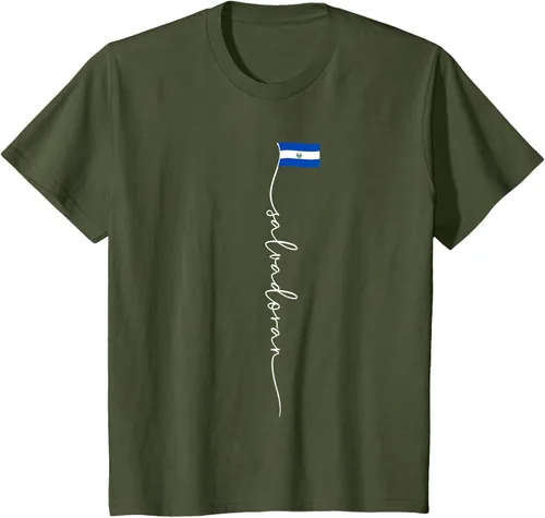 Vista 11 de Camiseta con la bandera salvadoreña de El Salvador