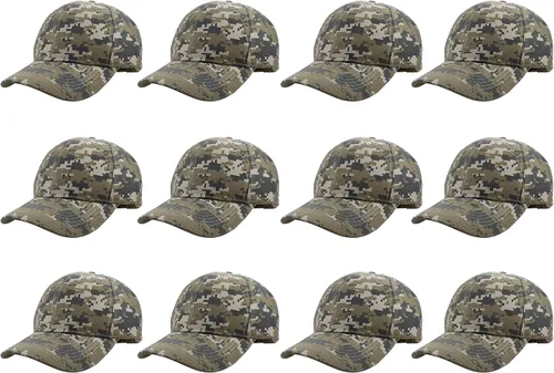 Vista 74 de Gorras de béisbol con correa trasera ajustable, lisas, negras, 12