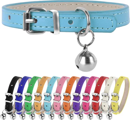 Vista 11 de XXS Teacup - Collar para perro, color negro, 3/8 pulgadas de ancho para perros y gatos pequeños Collares de perro rosa, collares de té para perros