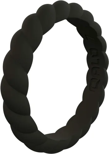 Vista 23 de QALO Anillos de compromiso de goma para mujer, diseñados para exteriores y Pack A: Treelined