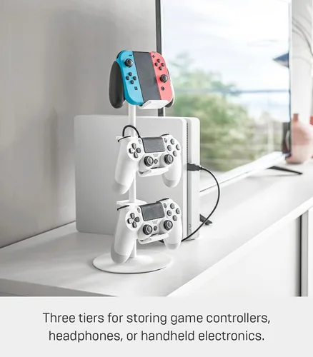 Vista 6 de YAMAZAKI Casa Smart Universal Ajustable Controlador De Juego StandTitular Del Controlador - Acero