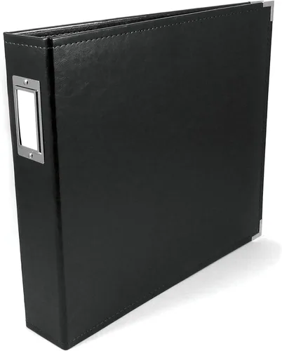Vista 16 de We R Memory Keepers Álbum de fotos de 12x12 Aqua, Protege recuerdos y fotos, Piel sintética suave y libre de ácidos, Etiqueta decorativa elegante
