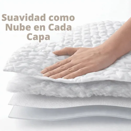Vista 4 de PAULATO BY GA.I.CO - Protector de colchón impermeable tamaño individual, estilo sábana bajera, transpirable y silencioso, bolsillo profundo de hasta
