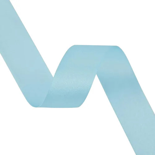 Vista 8 de HUIHUANG Cinta azul bebé de 1 pulgada x 20 yardas, cinta de satén gruesa brillante de lujo de doble cara para baby shower, manualidades y lazos