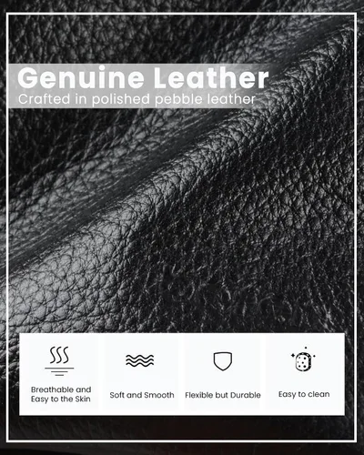 Vista 6 de befen - Bolsos cruzados de cuero genuino para mujer, bolso pequeño cruzado para el hombro con billetera RFID incorporada