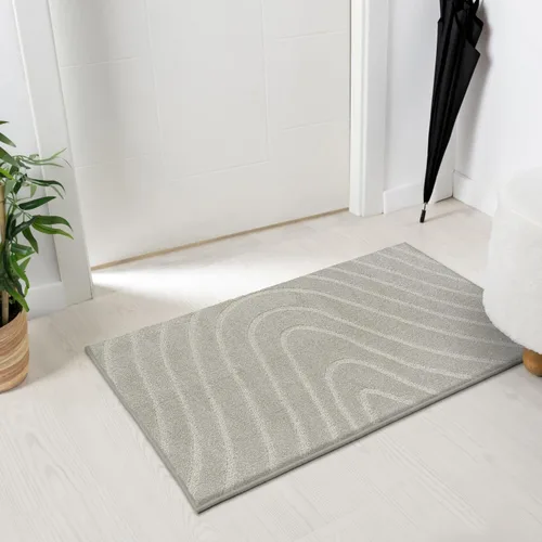 Vista 18 de LUXE WEAVERS Alfombra de Área Moderna Geométrica de Ondas Beige 2x3