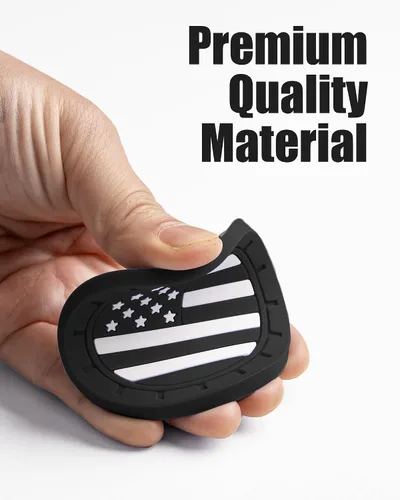 Vista 3 de 4 paquetes de posavasos para coche, portavasos universales con bandera americana de silicona antideslizante, accesorios para el interior del coche