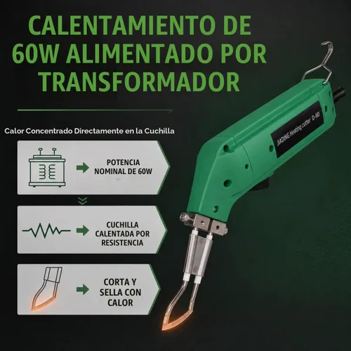 Vista 5 de Sellador térmico eléctrico del cortador de la cuerda de nylon del cuchillo