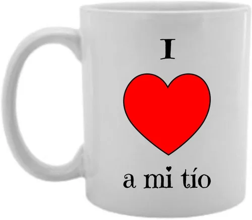 Vista 9 de Gifts by Lulee, LLC Taza En Espanol para Yo Amo a Mi TIO/Tia Taza En Español De Chocolate Café O Te (2 B/w)