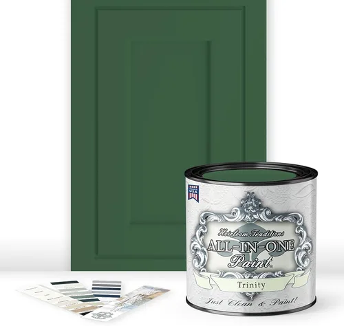 Vista 137 de Pintura TODO EN UNO, Abbey (gris cálido), Muestra de 8oz - Pintura duradera para gabinetes y muebles. Imprimación y capa superior incorporadas,
