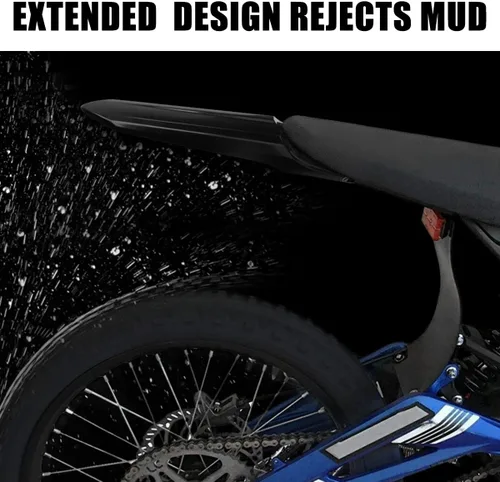 Vista 3 de Guardabarros trasero modificado extendido más largo para Segway Sur-Ron Light Bee X y S, protector de guardabarros extra largo mejorado, protector