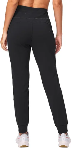 Vista 3 de G Gradual Pantalones deportivos con forro polar para mujer, de cintura alta, resistentes al agua, térmicos, para invierno, correr, senderismo